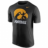 Iowa Hawkeyes Nike Sideline Legend Logo Performance WEM T-Shirt - Black